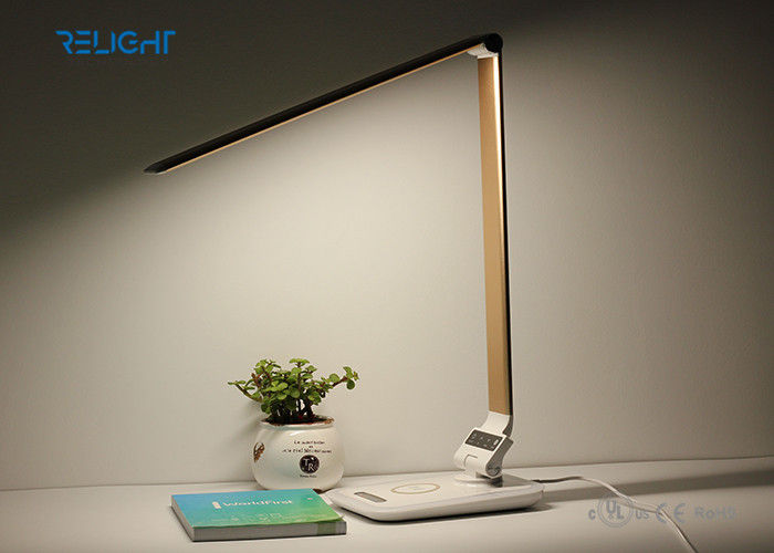 Foldable Led Desk Lamp With Wireless Charging Ambient Light And Foldable Led Desk Lamp With Wireless Charging Ambient Light And Dimmable Brightness