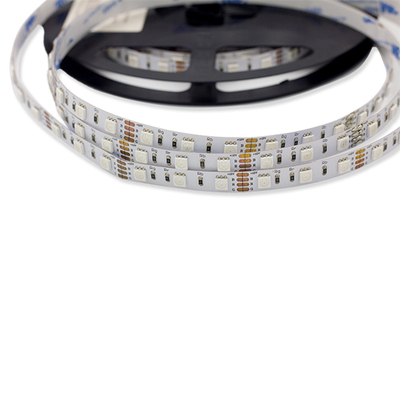 Full color IC led strip 18w / m built - in IC 5050 Flexible LED Strip Lights with 3m tape on the back