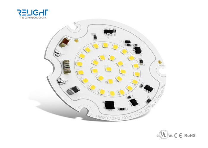 DC Round SMD Led Pcb Module Al High Power For Ceiling Light , Flood Light And Indoor Light