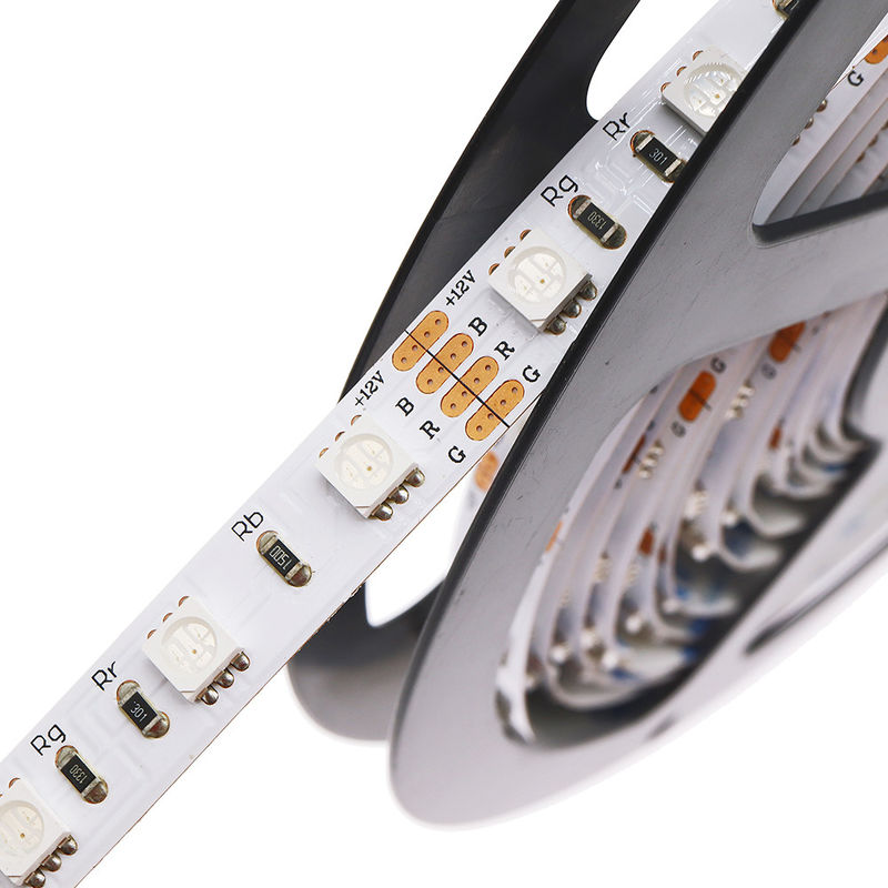 High quality flexible LED strip lights 12V / 24V 60LED 5050 RGB LED strip