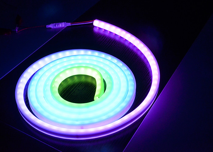 Changeable RGB Color NEON LED Strip With IC Built - In 5050 Strip CE Approved