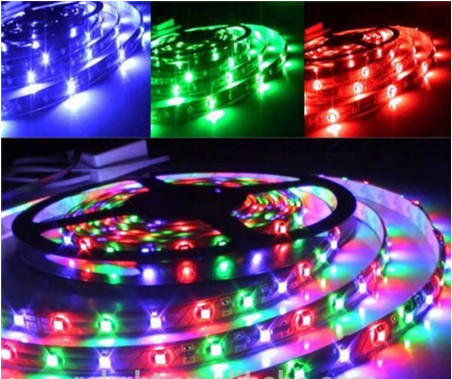 High Lumen SMD 5050 RGB 12 Volt Led Light Strips Color Changing Led Strip Lights 14.4W/M