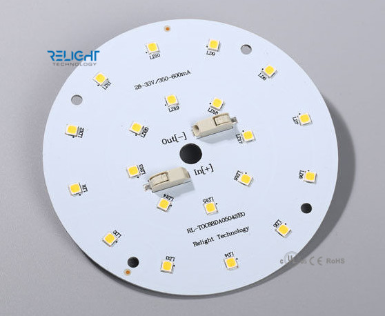 High Lumen Aluminum 10W / 15W Round LED Module For Ceiling Lights, Cool White / Warm White