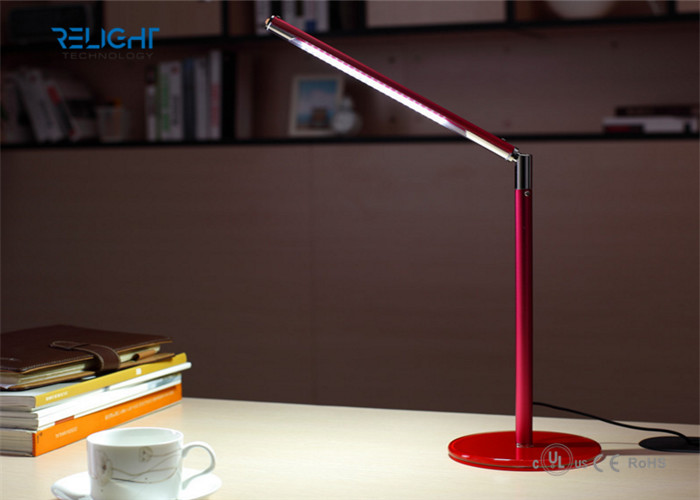 Tempered Toughened Glass Alloy LED Desk Lamp Dimmable and Foldable USB Charging Port Long Lifespan