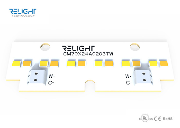 Dual Color Linear Dimmable LED Module 120 Degee Beam Zhaga Board 70x24mm 1W
