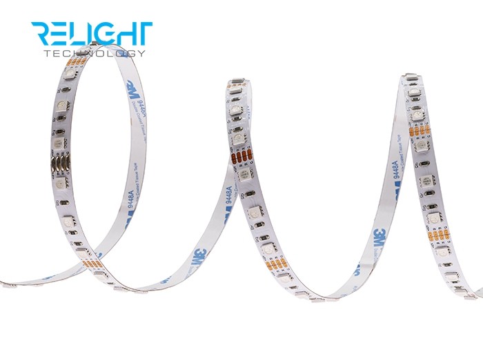 Dimmable 12V 5050 RGB LED Strip Multicolor 120° Beam Angle With Wifi Controller