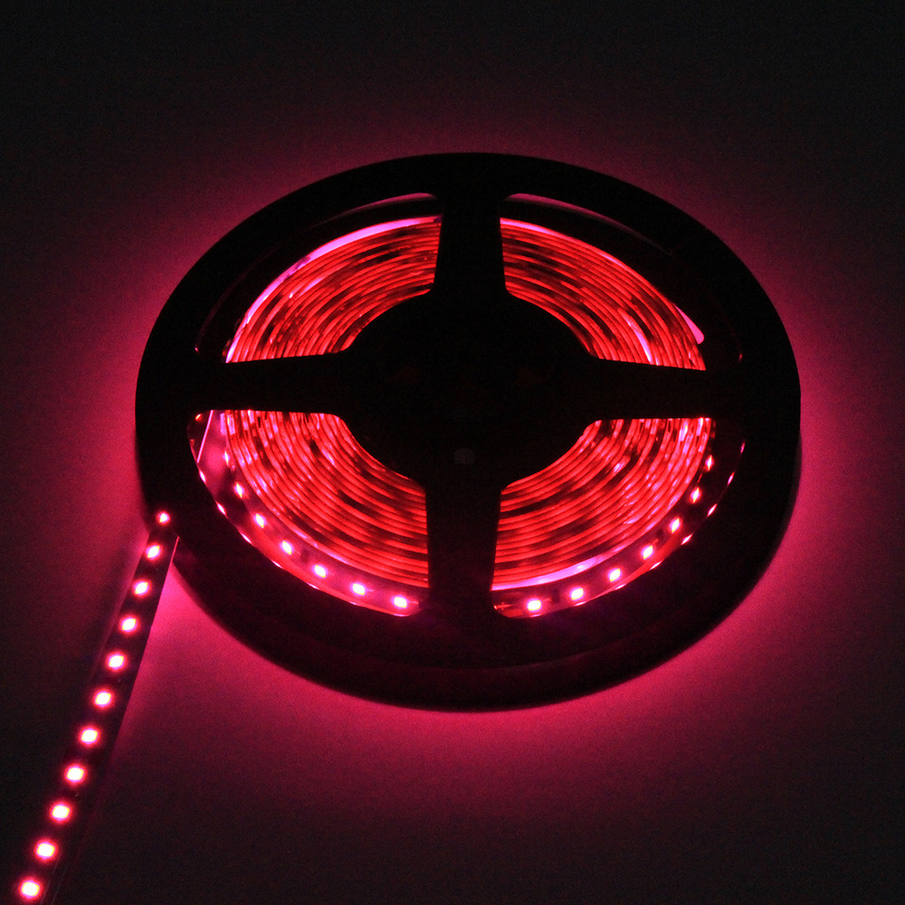 Copper Material 5050 RGB LED Strip Flexible Pink Color 1000 X 10mm 24VDC