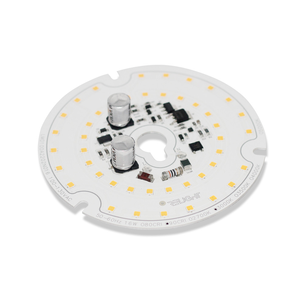 ETL AC 230V/120V 16W 2700-6500K 80CRI dimmable round LED module for Down light