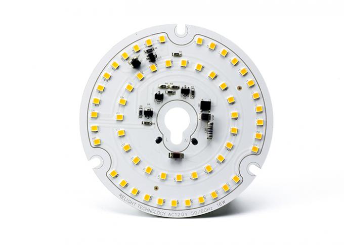 Fast Assembly SMD LED Module 230VAC Direct In 16W 100mm Diameter 2700K